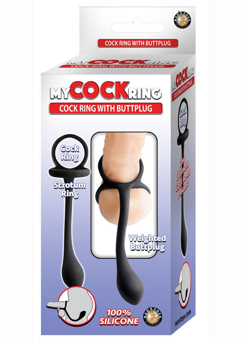 My Cockring W/buttplug Weighted Plug Non Vibrating