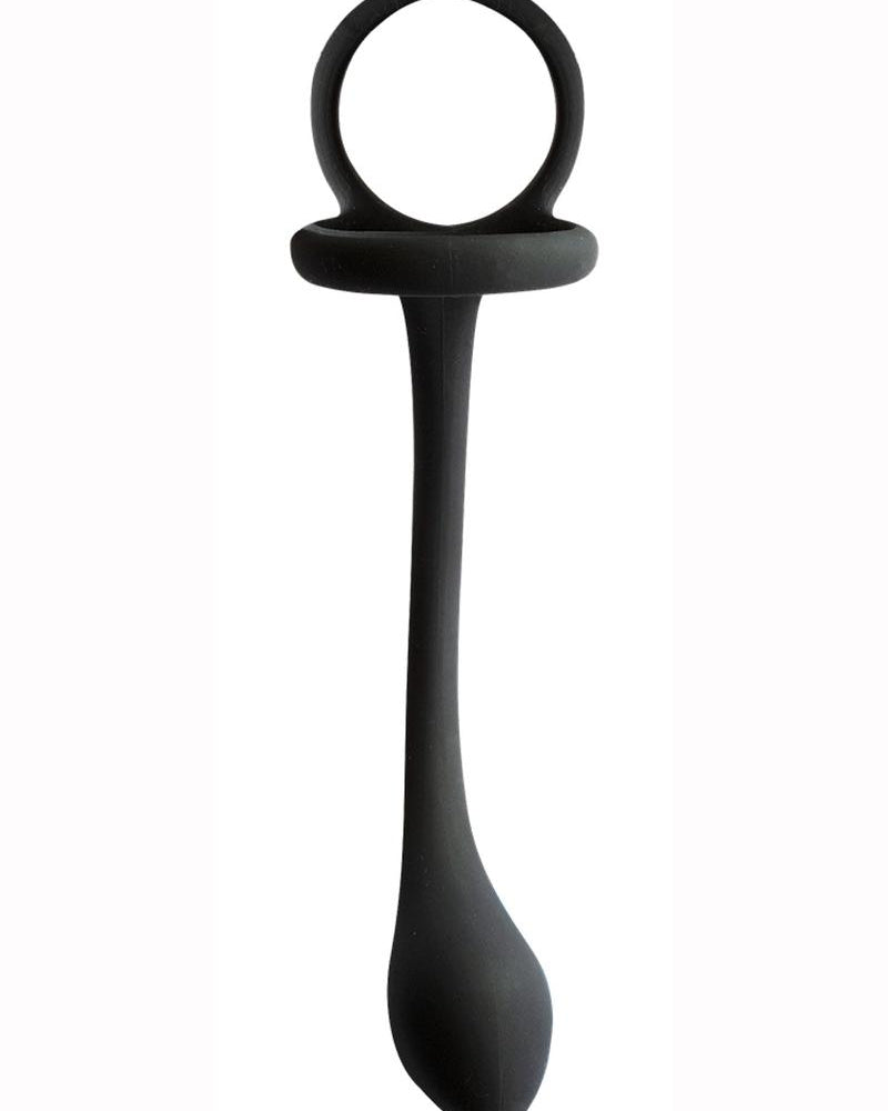 Mi anillo de pene con tapón anal con peso y sin vibración