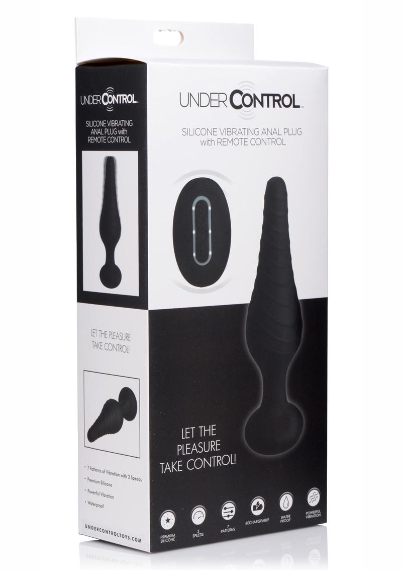 Under Control Vibe Anal Plug W/ Remote Control Silicone