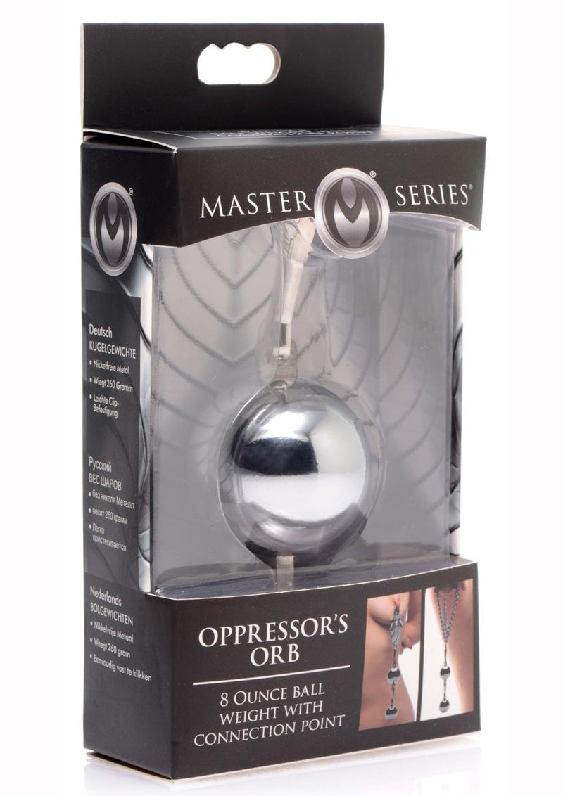 Master Series Oppressor`s Orb 8 Ounce Ball Weight With Connection Point Stainless Steel