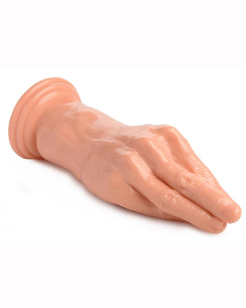 Consolador realista de mano con fisting Master Series The Stuffer de 8,5 pulgadas de color carne