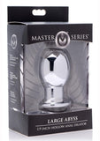 Master Series Large Abyss Aluminum Alloy 1.9 Inch Hollow Anal Dilator  3 Inches