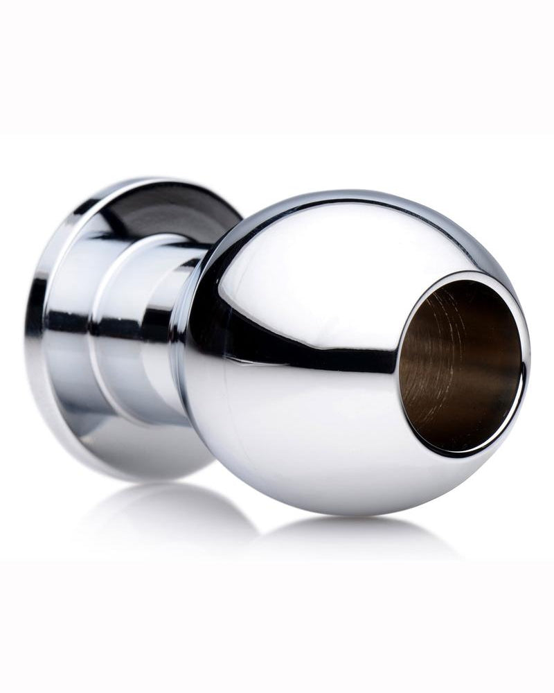 Master Series Small Abyss Aluminum Alloy 1.5 Inch Hollow Anal Dilator  2.3 Inches