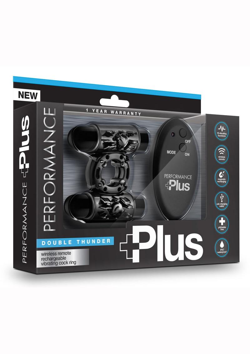 Performance Plus Double Thunder Cockring Multi Function Remote Control