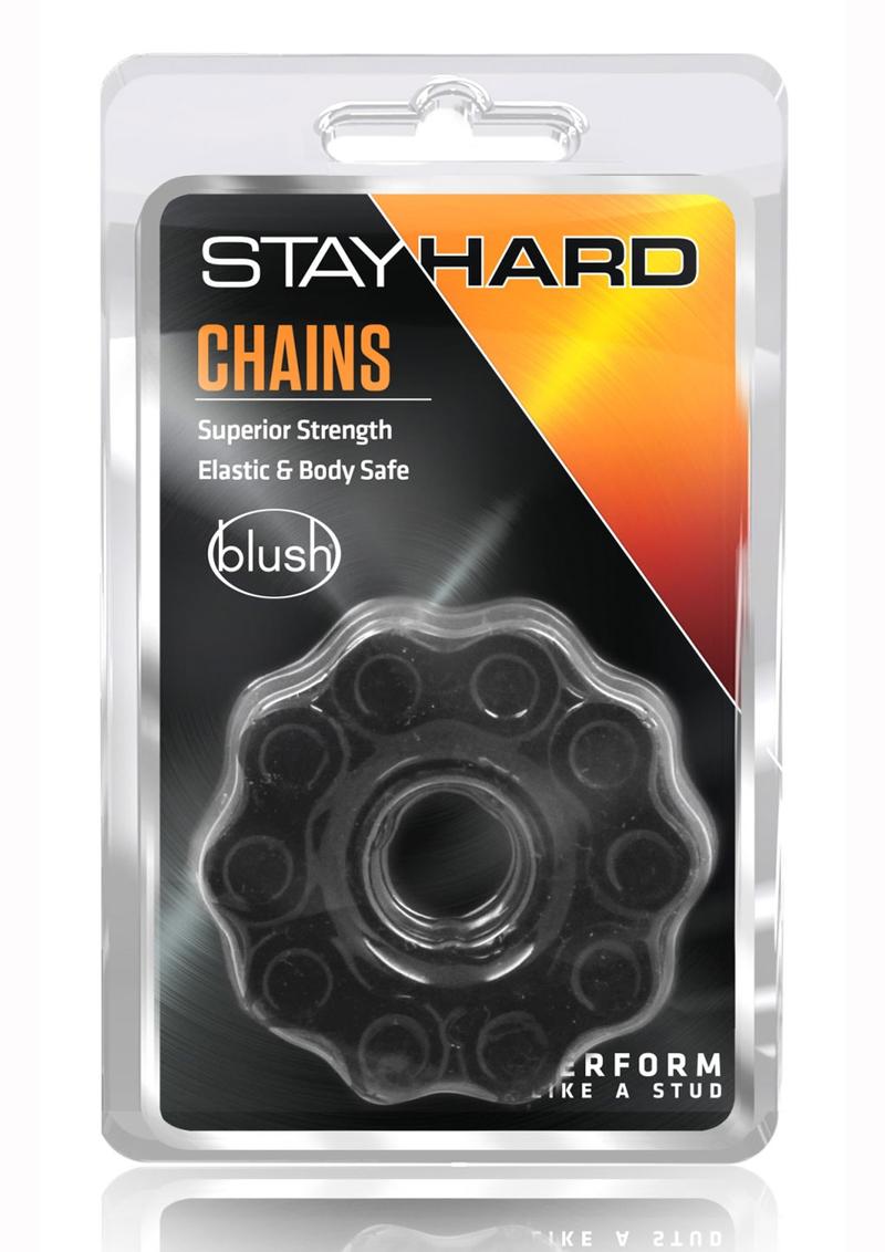 Stay Hard Chains Black Cockring Non Vibrating