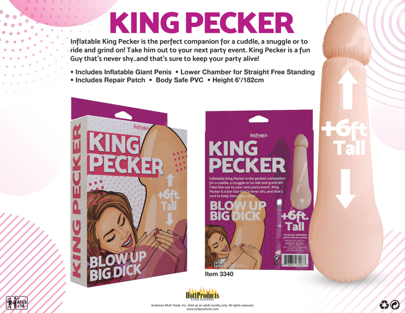 "King Pecker- 6 Foot Giant Inflatable Penis HTP3340"