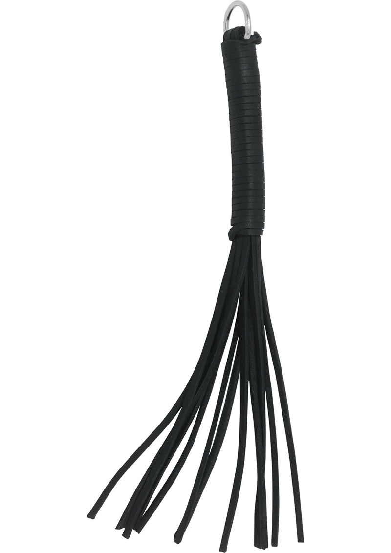 Thong Whip - Black Leather