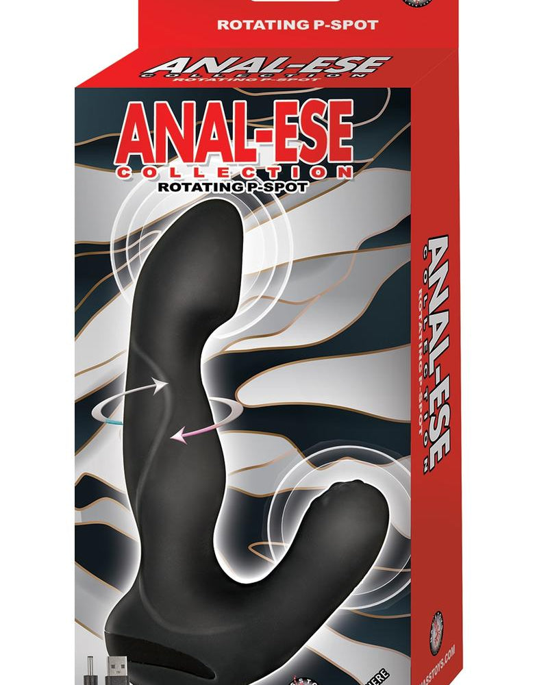 Anal Ease Coll Rotating Pspot Vibe Black