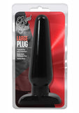 Hard Steel Large Plug Black Anal Plug Non Vibrating