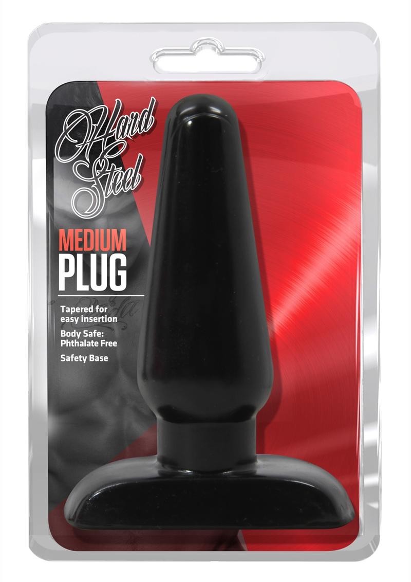 Hard Steel Small Plug Black Anal Plug  Non Vibrating