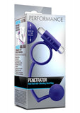 Performance Penetrator Indigo Anal Ball W/Vibrating Cockring