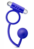 Performance Penetrator Indigo Anal Ball W/Vibrating Cockring