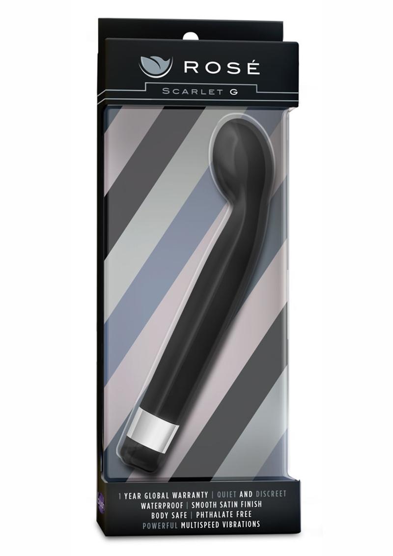 Rose Scarlet G Black G-Spot Multi Speed Vibrator Black