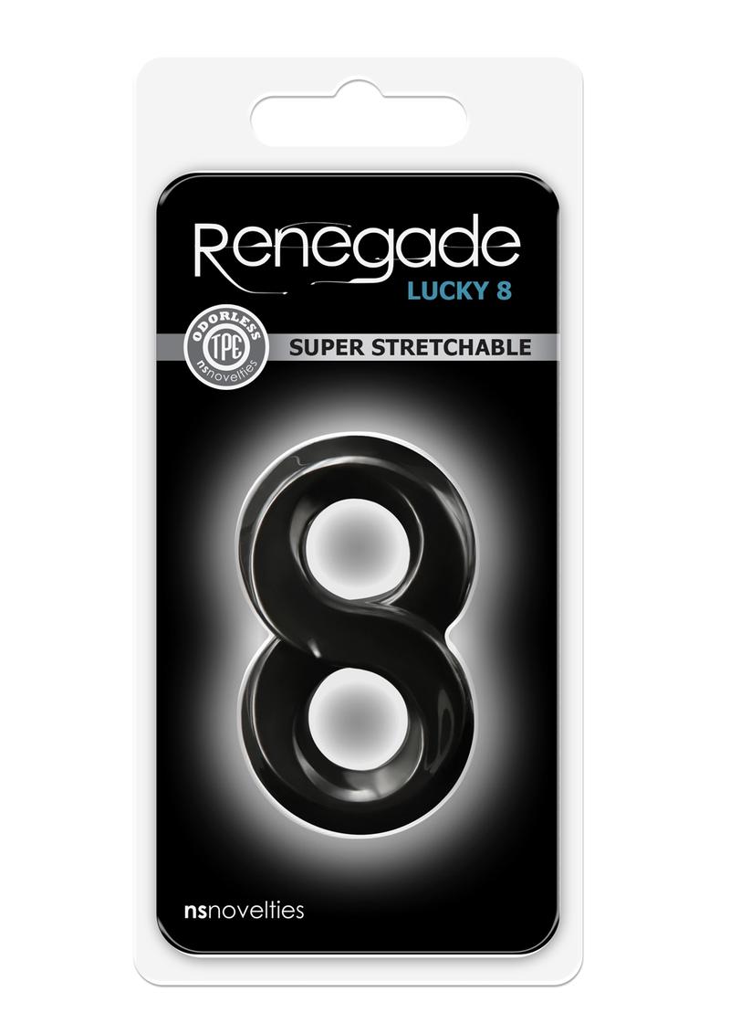 Renegade Lucky 8 Black Cockring