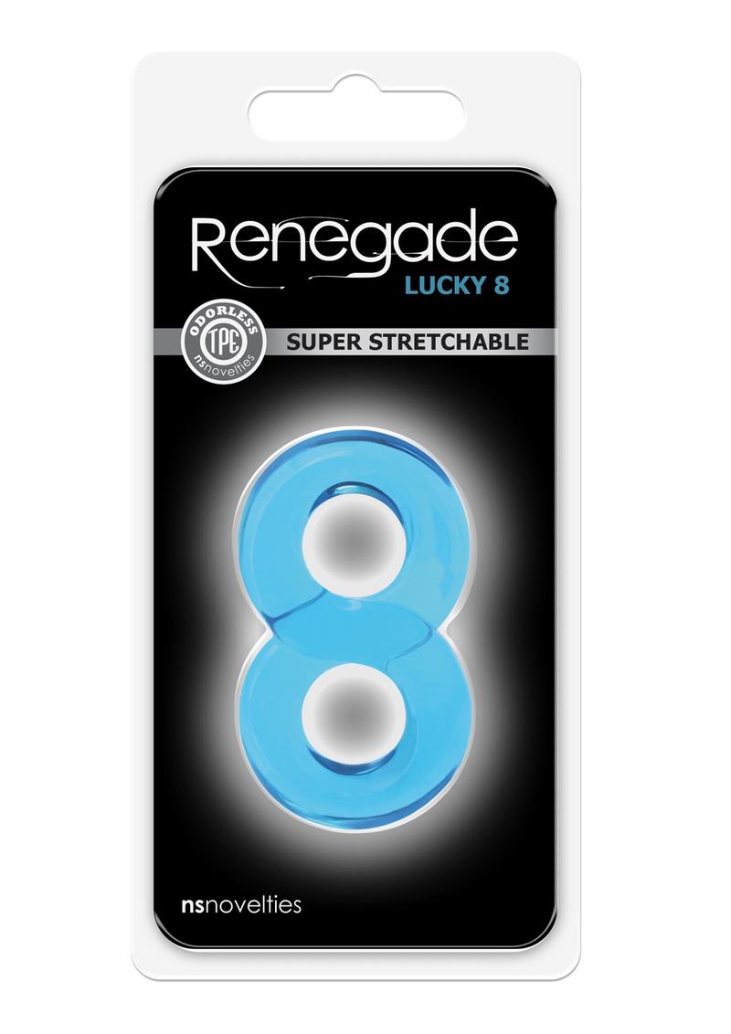 Renegade Lucky 8 Blue cockring