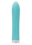 Vibrador de lujo de color turquesa y miel de varias velocidades