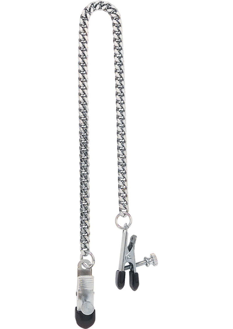 Pinzas para pezones con punta ancha ajustables - Jewel Chain