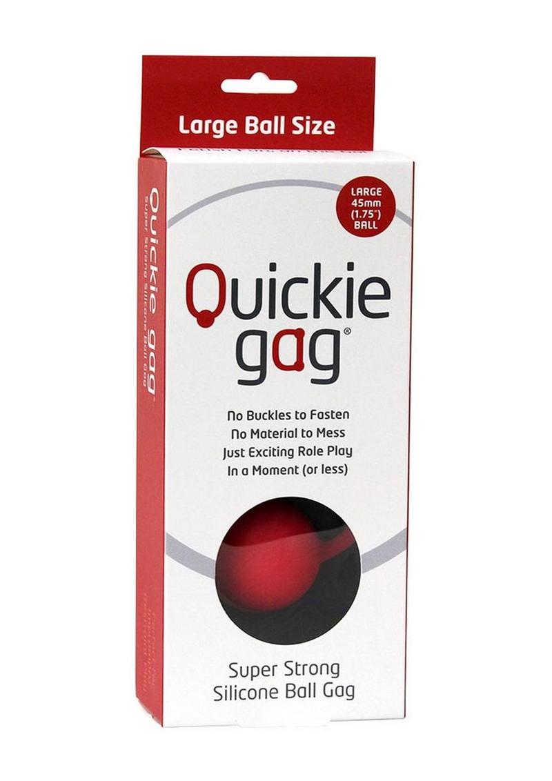 Quickie Gag Silicone Ball Gag Bondage Red