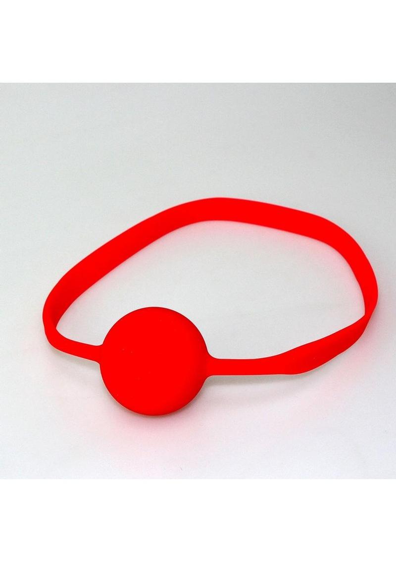 Quickie Gag Silicone Ball Gag Bondage Red