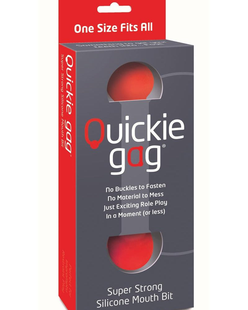 Mordaza de silicona Quickie Gag roja