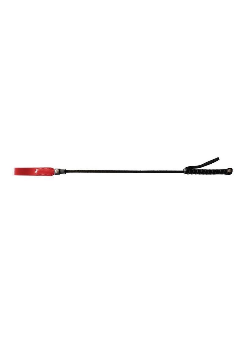 Rouge Long Riding Crop Slim Tip 24 Whip Bondage and Fetish Red