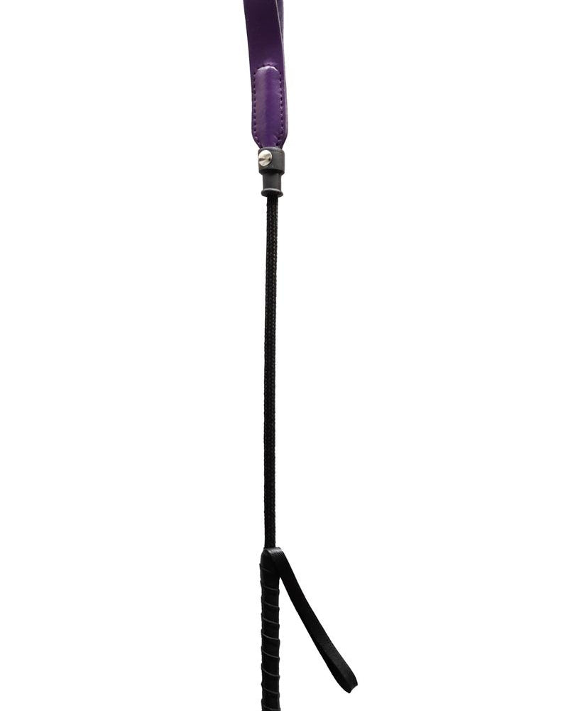 Rouge Short Riding Crop Slim Tip 20 Whip Bondage and Fetish Purple