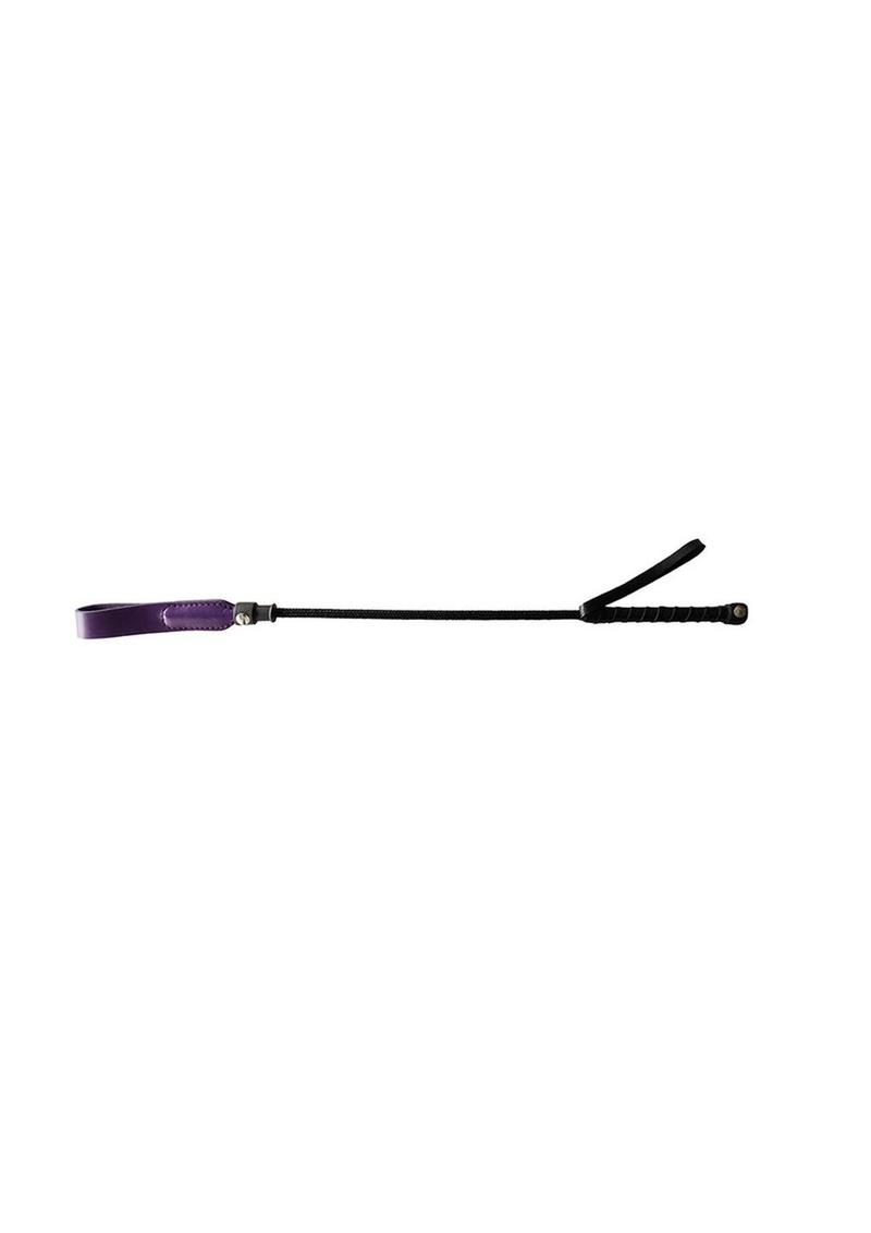 Fusta corta Rouge con punta fina de 20 pulgadas para bondage y fetiche, color morado