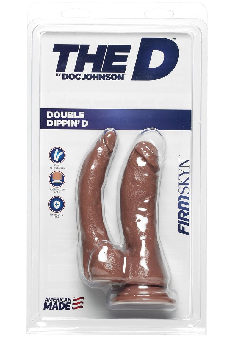 The D Double Dippin D Firmskyn Caramel Dildo Non Vibrating