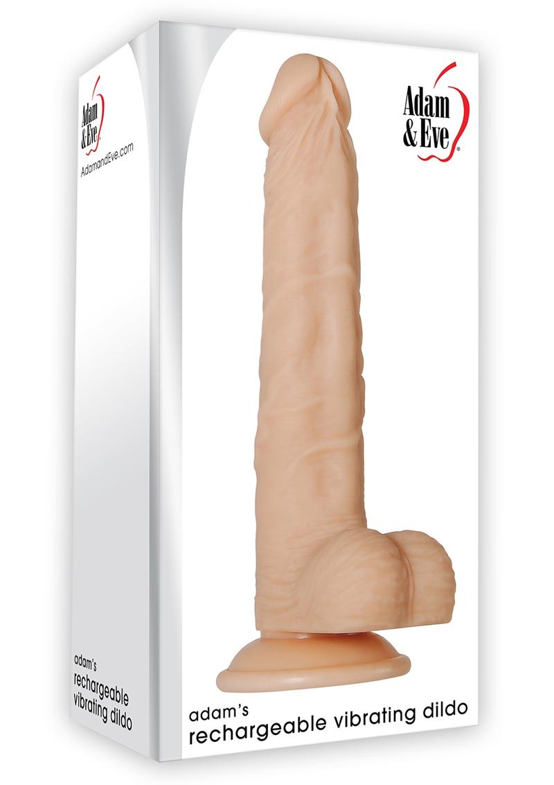 Adam and Eve - Adam`s Rechargeable Vibe Dildo Waterproof - Flesh