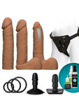 Vaculock Dual Dense Ultraskyn Set Carmel Dildo Set Harness Accessory