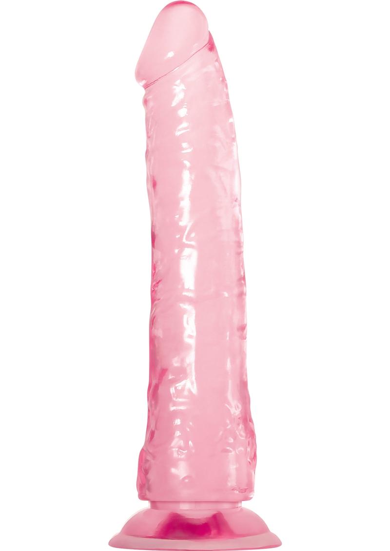 Adam and Eve -Jelly Realistic Dildo Non Vibrating (Harness Accessories) Waterproof - Pink