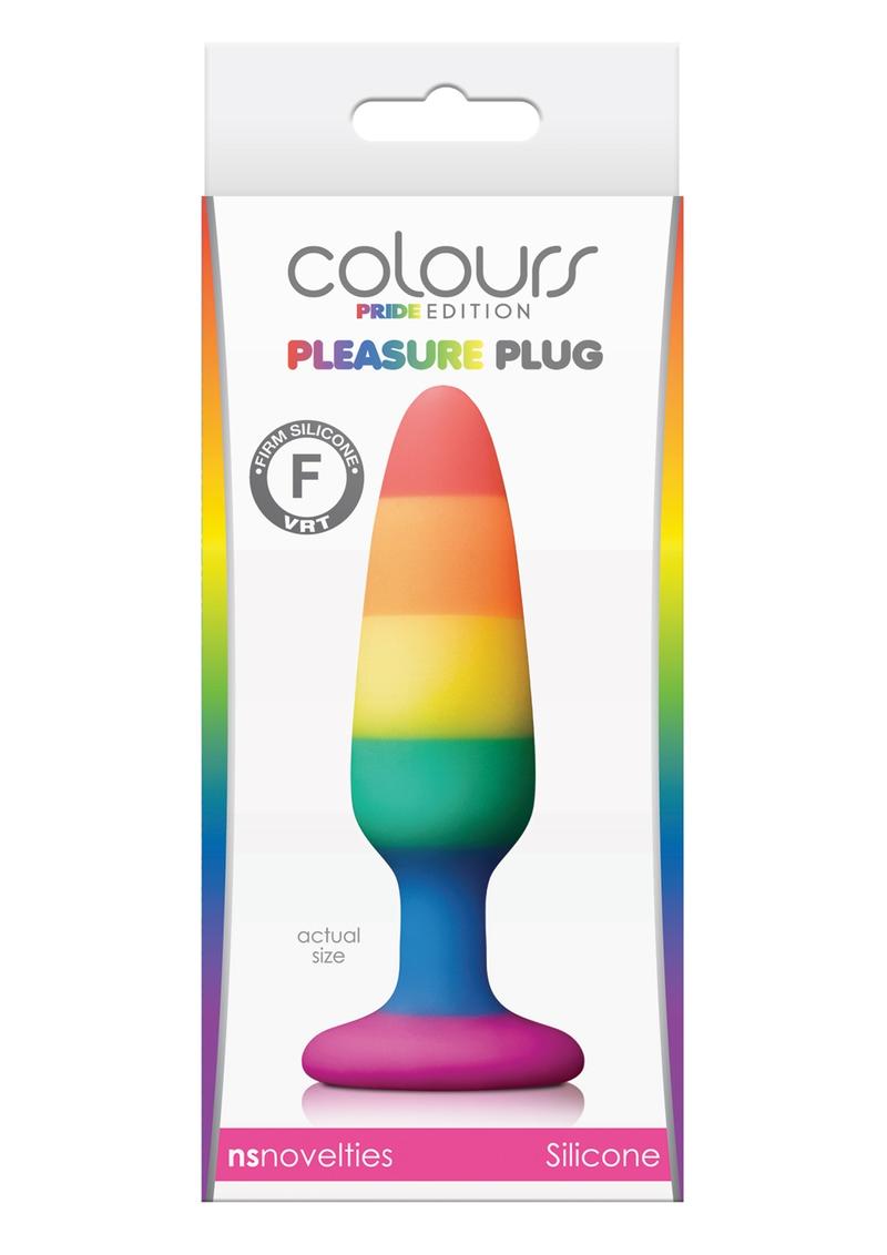 Tapón anal pequeño de silicona con ventosa y sin vibración Colours Pride Ed Pleasure Plug