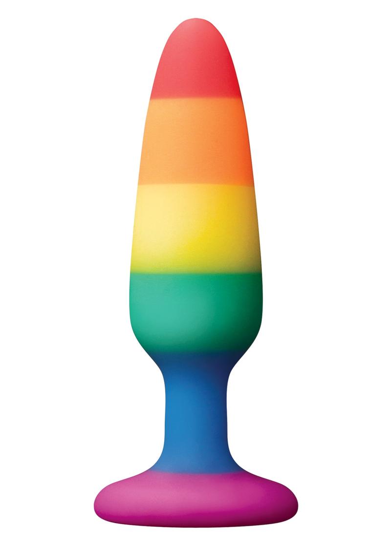 Tapón anal pequeño de silicona con ventosa y sin vibración Colours Pride Ed Pleasure Plug