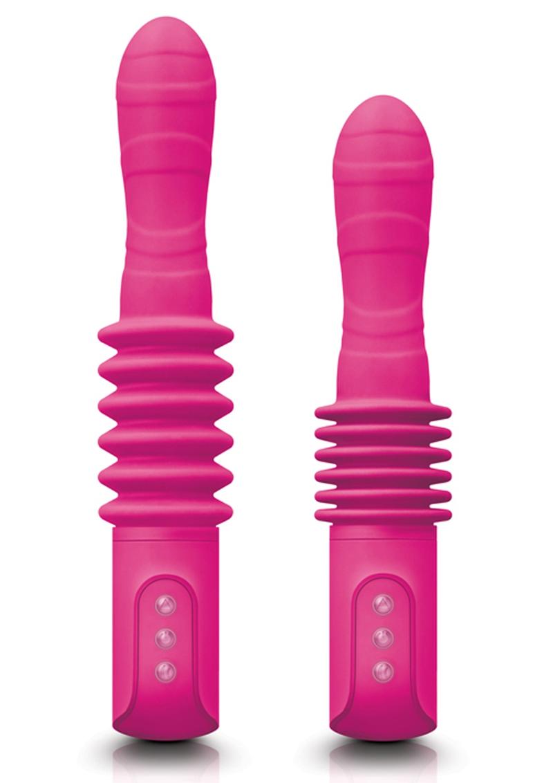 Inya Deep Stroker Pink Vibrator Multi Function Silicone Rechargeable