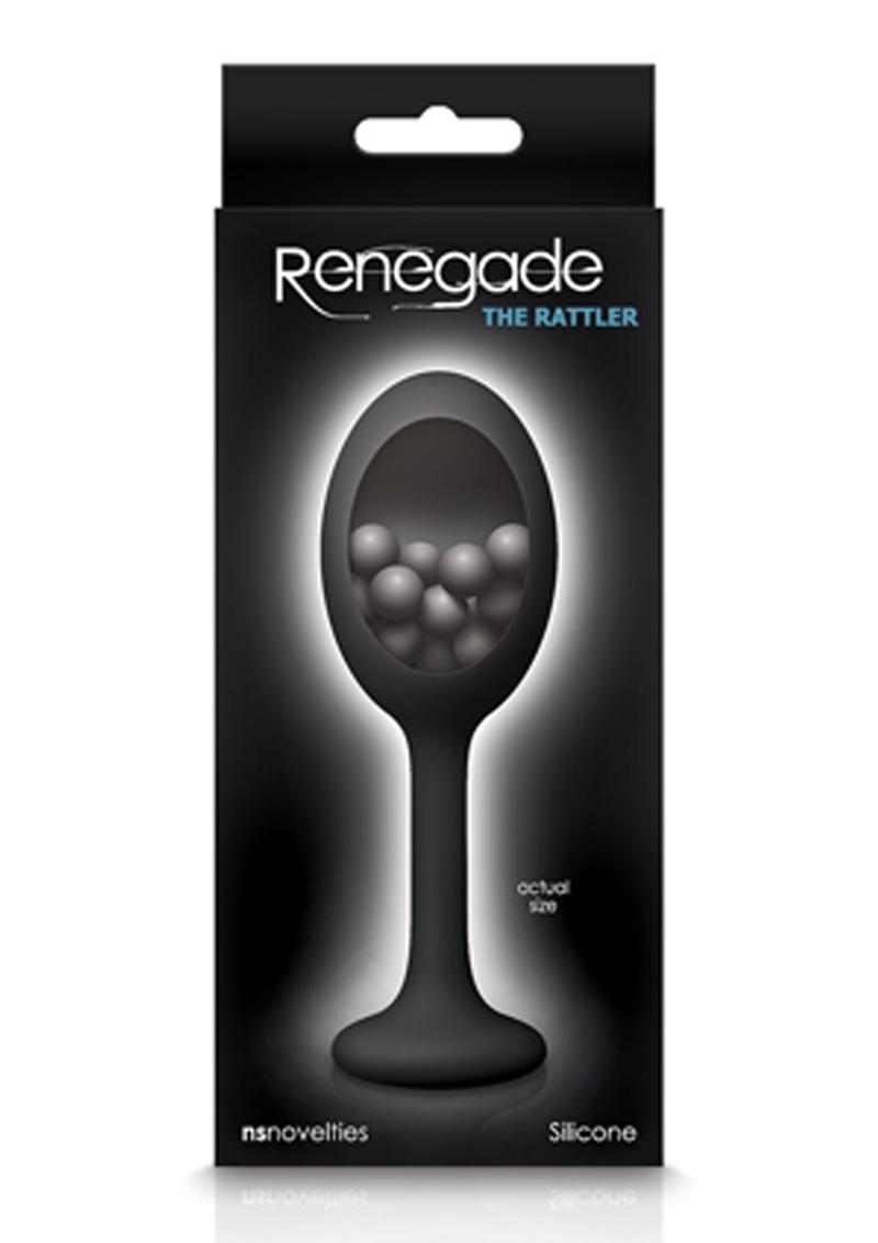 Renegade Rattler Black Anal Plug Silicone Non Vibrating