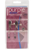 Purple Beaded Clamps - Broad Tip