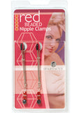 Red Beaded Clamps - Tweezer