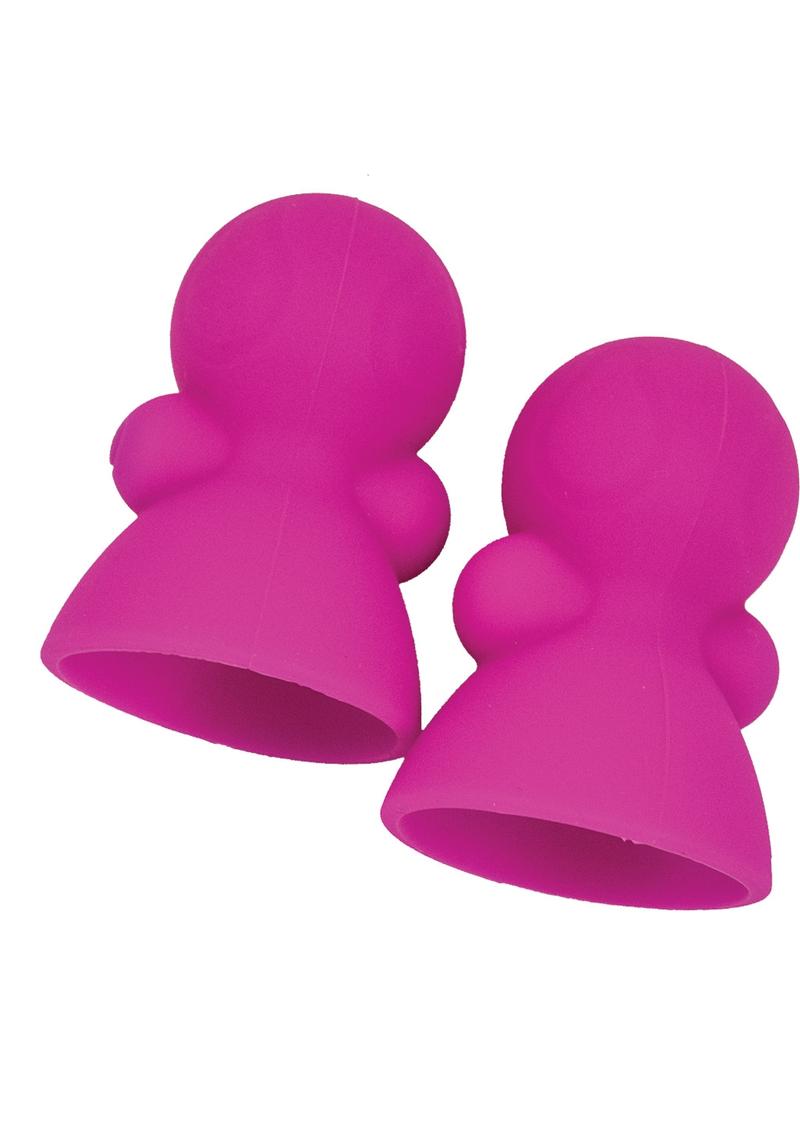 Chupetes para pezones Seduce Me, de silicona, color rosa, resistentes al agua