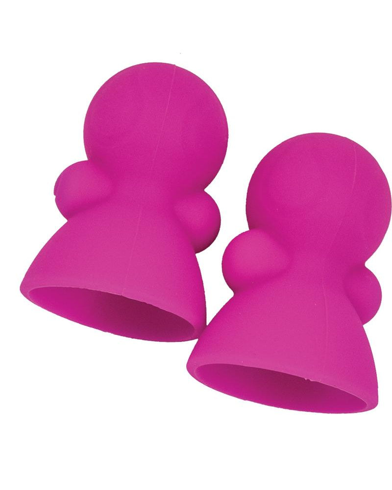 Seduce Me Nipple Suckers Pink Silicone Waterproof Nipple Play