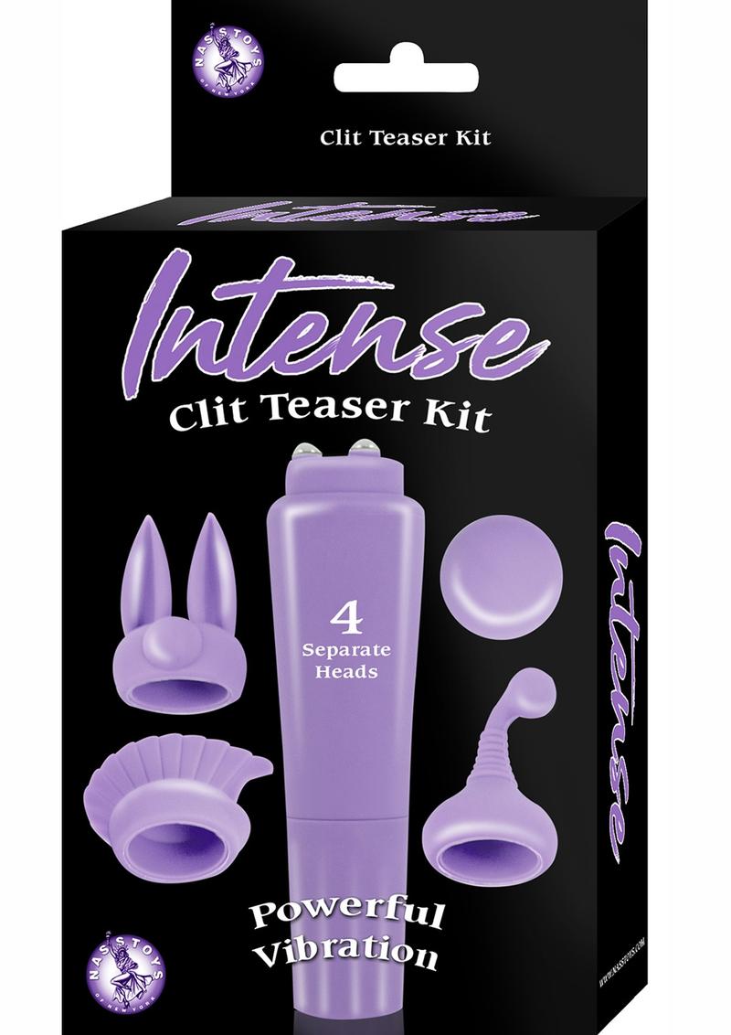 Intense Clit Teaser Kit Purple Mini Massager Silicone Vibrating