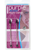 Purple Beaded Clamps - Tweezer