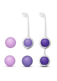 Kit de entrenamiento de Kegel Wellness de silicona morada