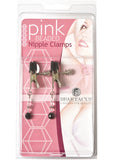Pink Beaded Clamps - Broad Tip