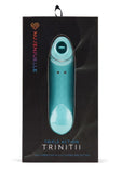 Sensuelle Trinitii Suction Tongue Vibrator Rechargeable Multi Speed Electric Blue