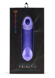 Sensuelle Trinitii Suction Tongue Vibrator Rechargeable Multi Speed Ultra Violet