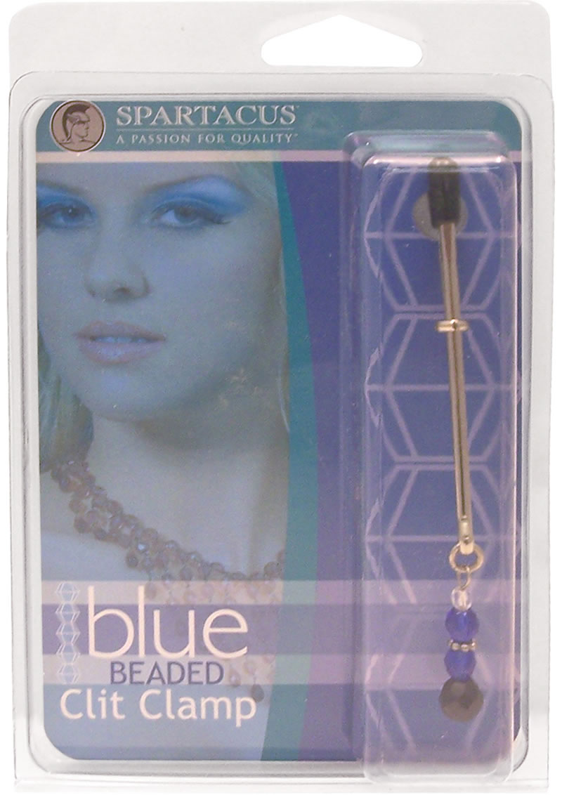 Beaded Clit Clamp - Blue