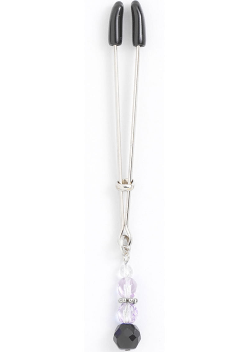 Beaded Clit Clamp - Purple