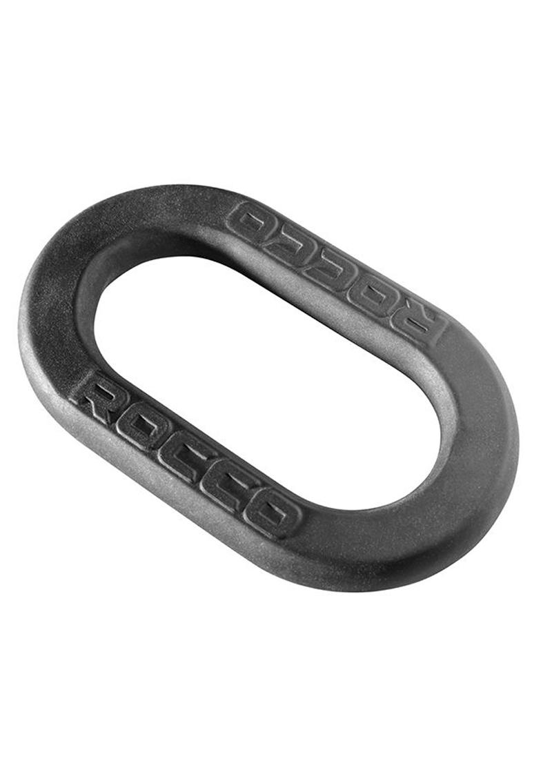 Rocco 3 Way Wrap Ring Silicone Cockring Black