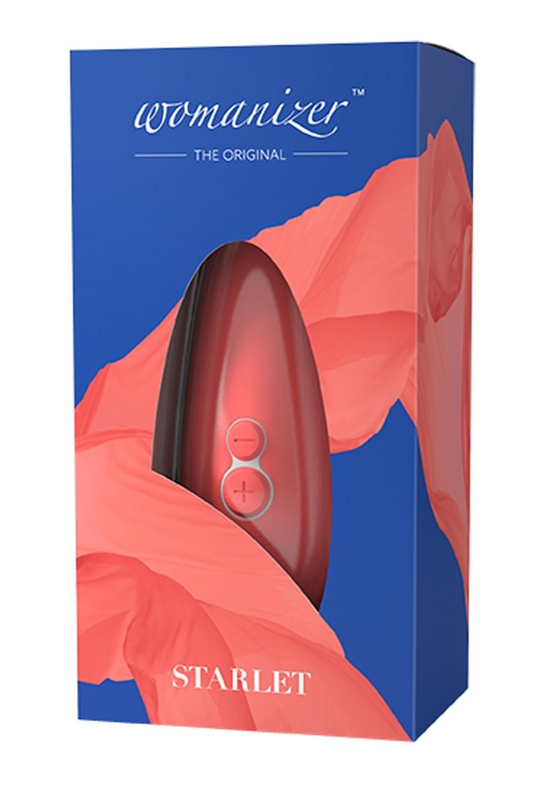 Estimulador de clítoris Womanizer Starlet 2 recargable resistente al agua de silicona coral