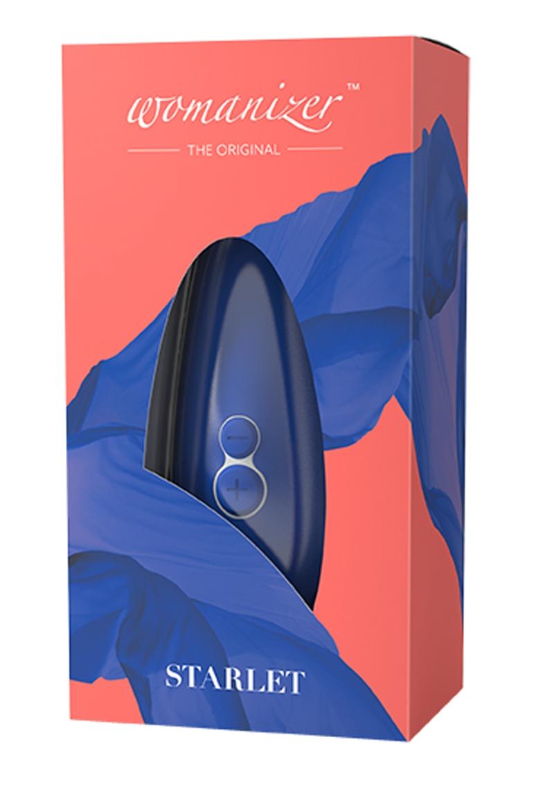 Estimulador de clítoris Womanizer Starlet 2 recargable resistente al agua de silicona azul